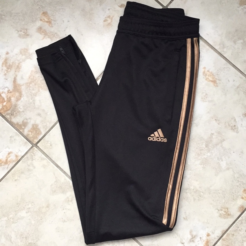 Adidas pants / gold